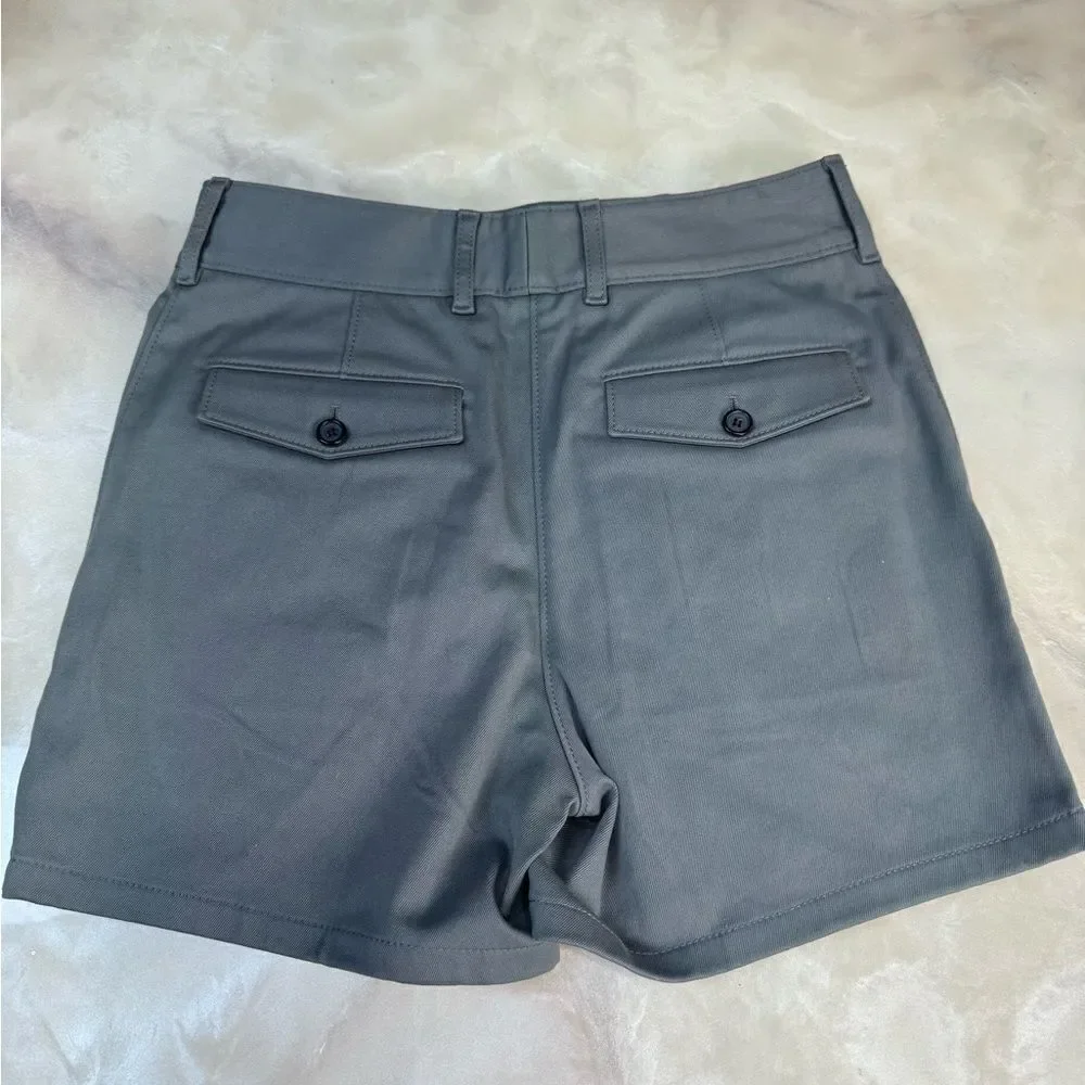 Prada $1980 Runway Embroidered Drill Shorts 38